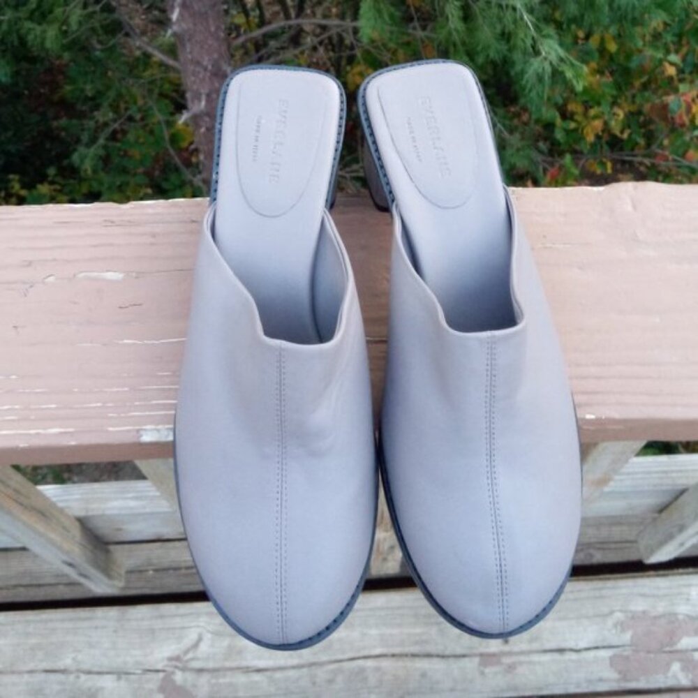 Everlane Day Heel Slip in Chunky Heel Mules sz 9 1/2 NEW - Picture 2 of 12